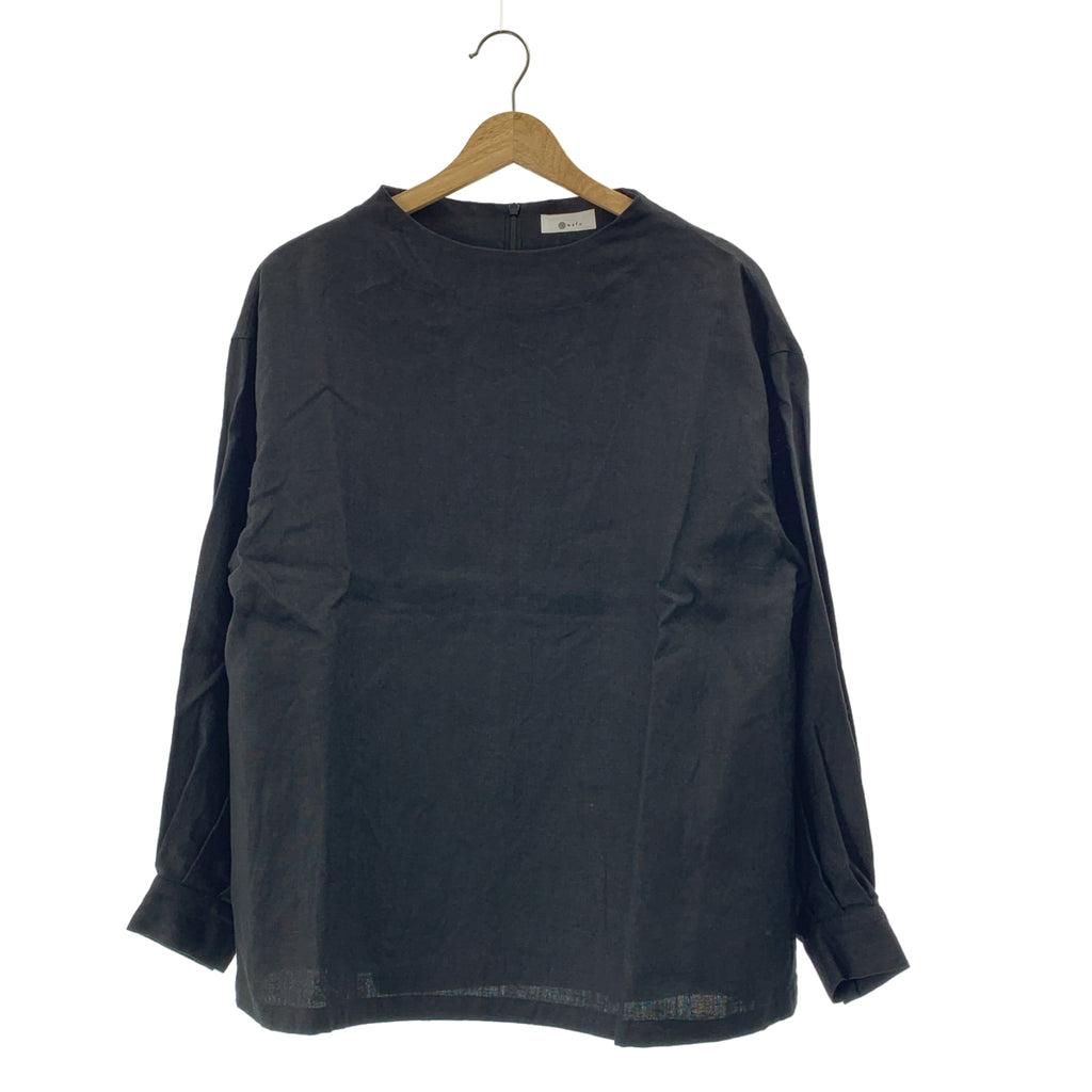 和風 | 亞麻後拉鍊套頭衫 |