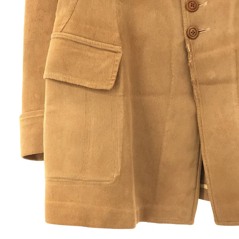 復古 / 復古服裝 | 40 年代〜法國寬條紋狩獵夾克連身衣 |米色 |男士