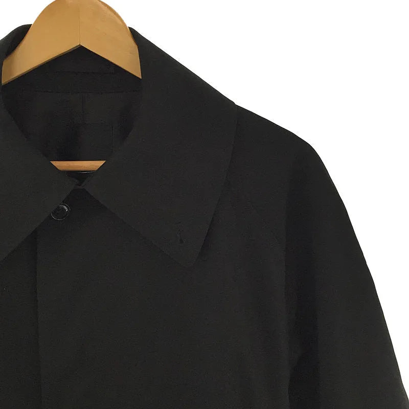 LAD MUSICIAN / ラッドミュージシャン | 2021AW | 20/1 ギャバ ステンカラー コート Gray Khaki | 44 | ブラック | メンズ