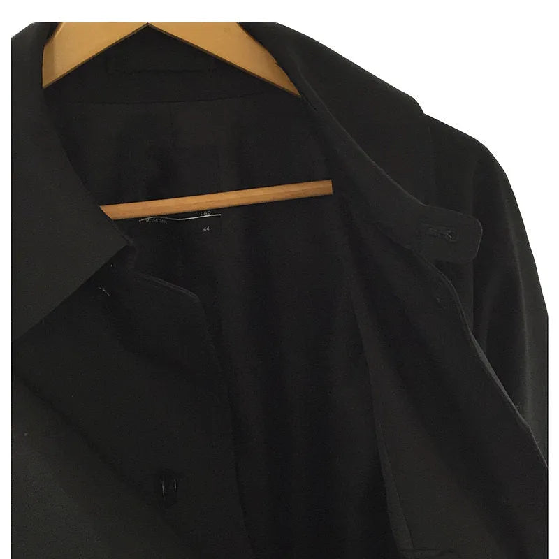 LAD MUSICIAN / ラッドミュージシャン | 2021AW | 20/1 ギャバ ステンカラー コート Gray Khaki | 44 | ブラック | メンズ