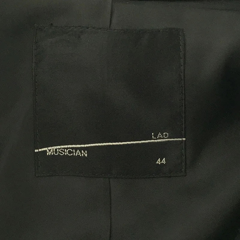 LAD MUSICIAN / ラッドミュージシャン | 2021AW | 20/1 ギャバ ステンカラー コート Gray Khaki | 44 | ブラック | メンズ