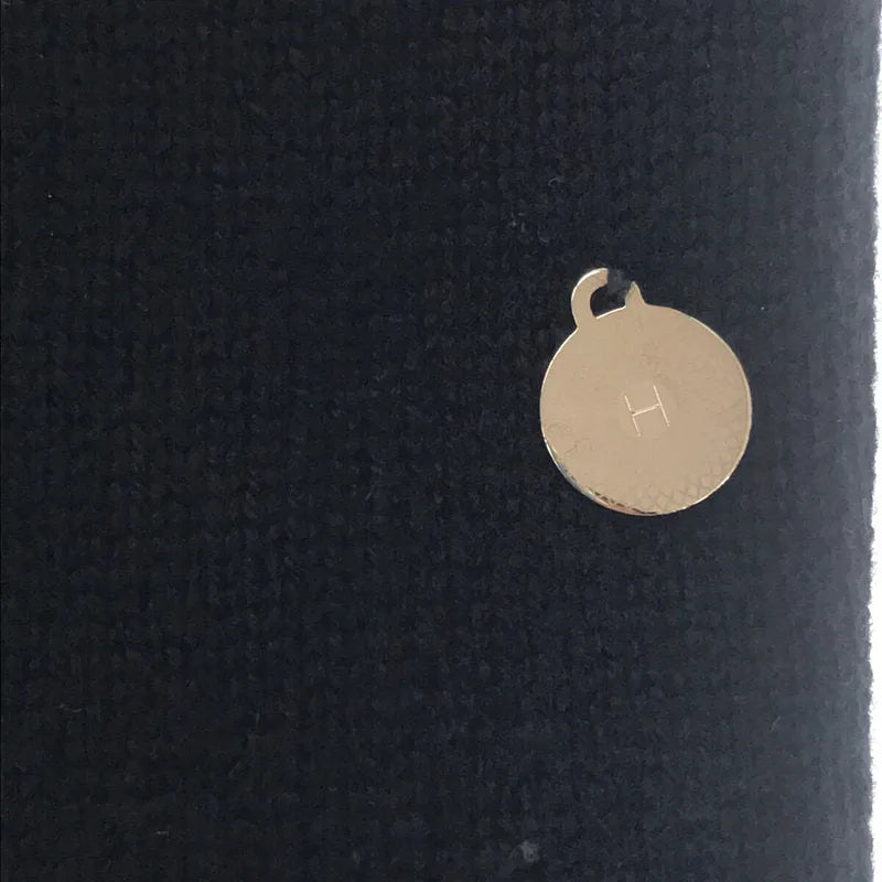 【美品】  HERMES / エルメス | カシミヤ ニットワンピース | 34 | ブラック | レディース