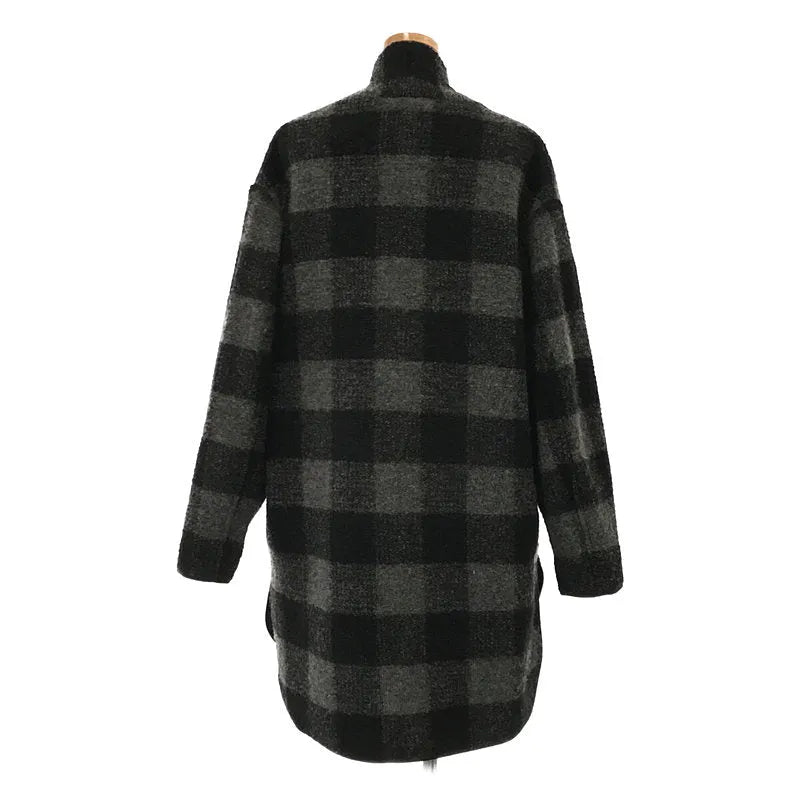 ISABEL MARANT ETOILE / イザベルマランエトワール | ウール ガウンコート | 36 | ブラック/グレー | レディース