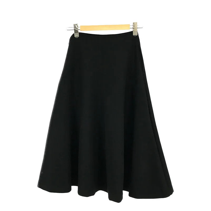 Ron Herman / ロンハーマン | フレア ロング スカート | XS | ブラック | レディース