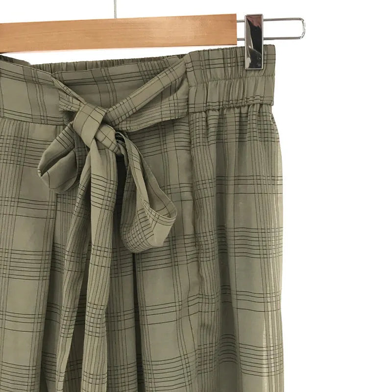 Ameri VINTAGE / アメリヴィンテージ | TRANSPARENT CHECK PANTS パンツ | M | グリーン | レディース
