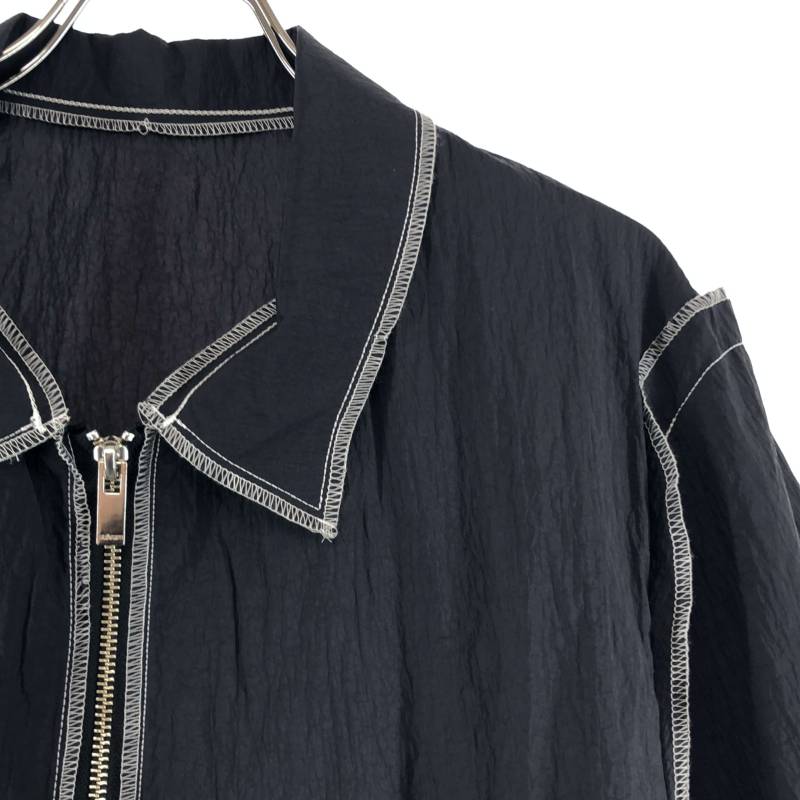 sulvam / サルバム | インサイドアウト ロゴジップ ブロークンブルゾン  ジャケット | M |