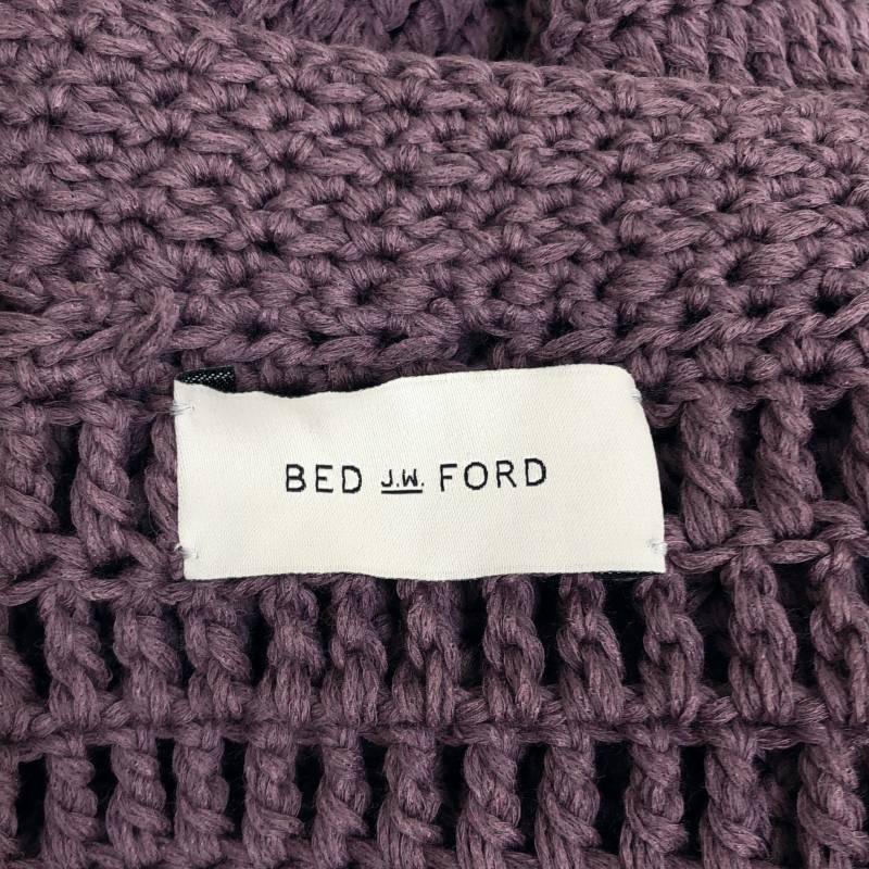 BED J.W. FORD / ベッドフォード | 2025SS | V-neck Bell Sweater / ベル 装飾 オーバー ニット セーター | 0 |