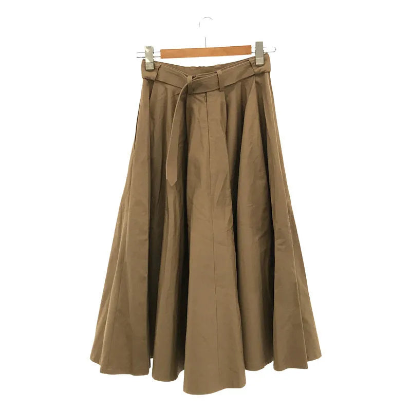 【美品】  foufou / フーフー | new big flare trench skirt ニュービッグフレアトレンチスカート | 0 | ベージュ | レディース