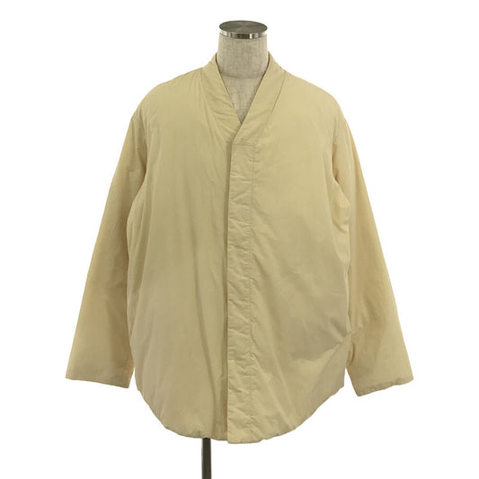 JIL SANDER+ | Fly front no-collar over down jacket | 48 | Cream yellow | Men's