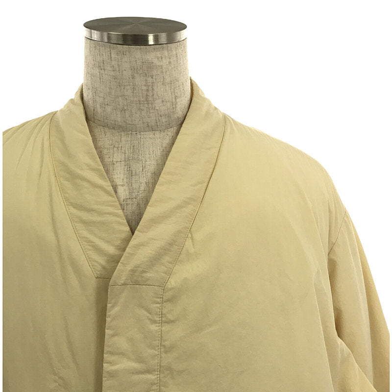 JIL SANDER+ / ジルサンダープラス | フライフロント ノーカラー オーバー ダウンジャケット | 48 | クリームイエロー | メンズ