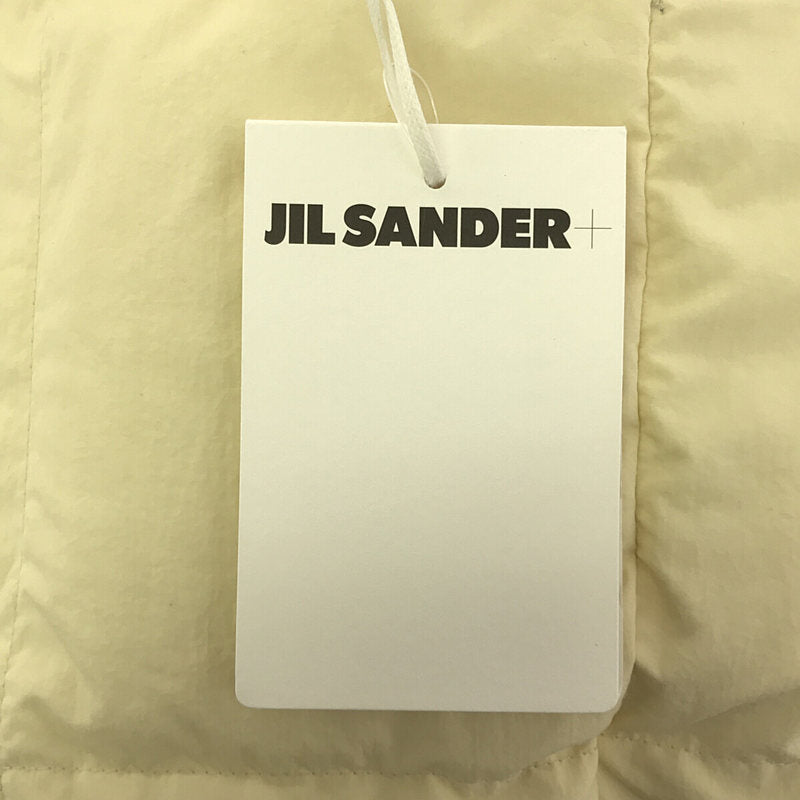 JIL SANDER+ / ジルサンダープラス | フライフロント ノーカラー オーバー ダウンジャケット | 48 | クリームイエロー | メンズ