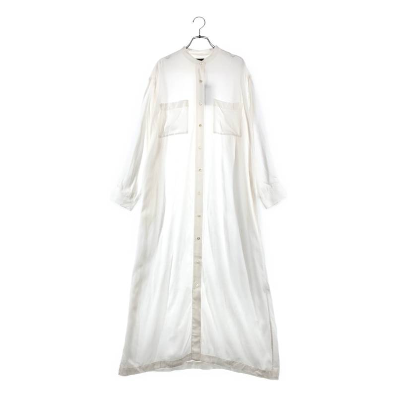 WIRROW / ウィロウ | cupro cotton stand collar shirt dress ワンピース | 1 |