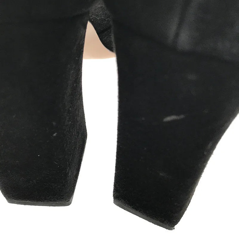 MARNI / マルニ | スウェードレザー リボン パンプス | 38 | ブラック | レディース