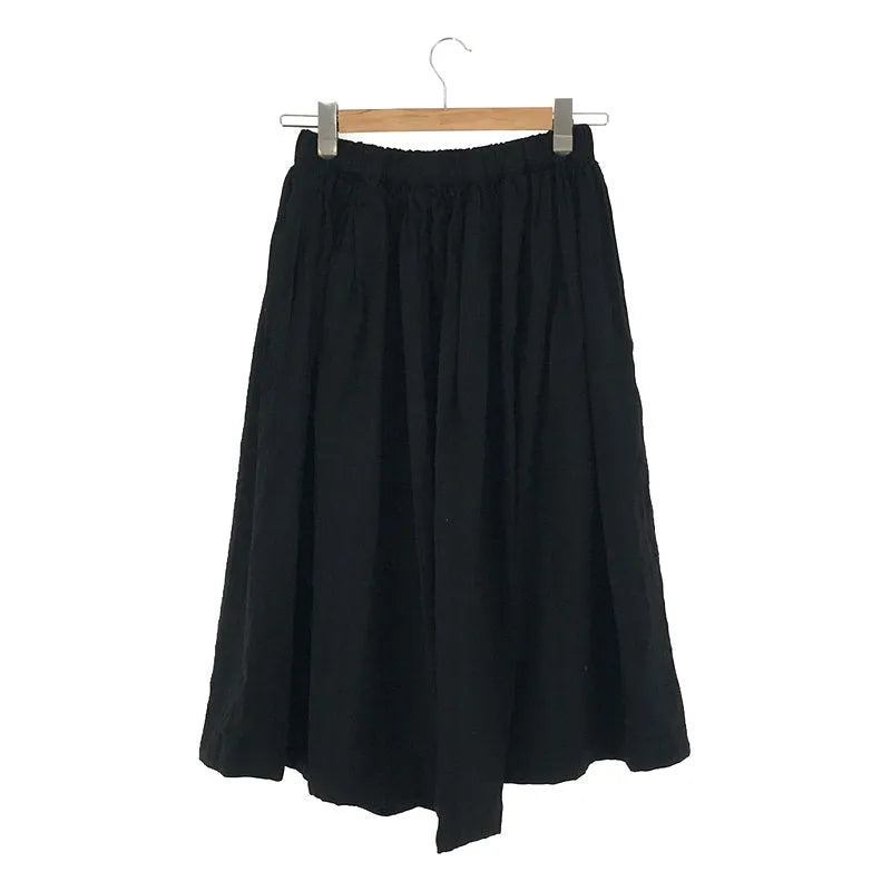 COMME des GARCONS COMME des GARCONS / コムコム | 2019AW AD2019 | 縮絨ウール ピンストライプ ロングスカート | XS | ブラック | レディース