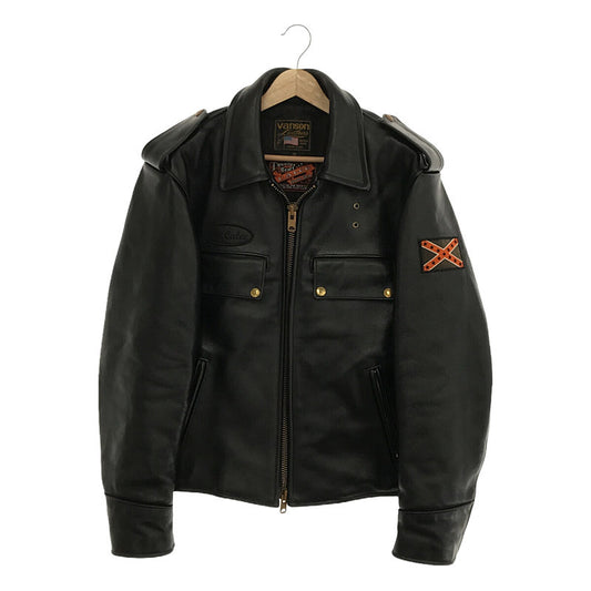 VANSON / Vanson | × CALEE / Carry shingle leather jacket / double riders leather jacket | 36 | Black | Men's