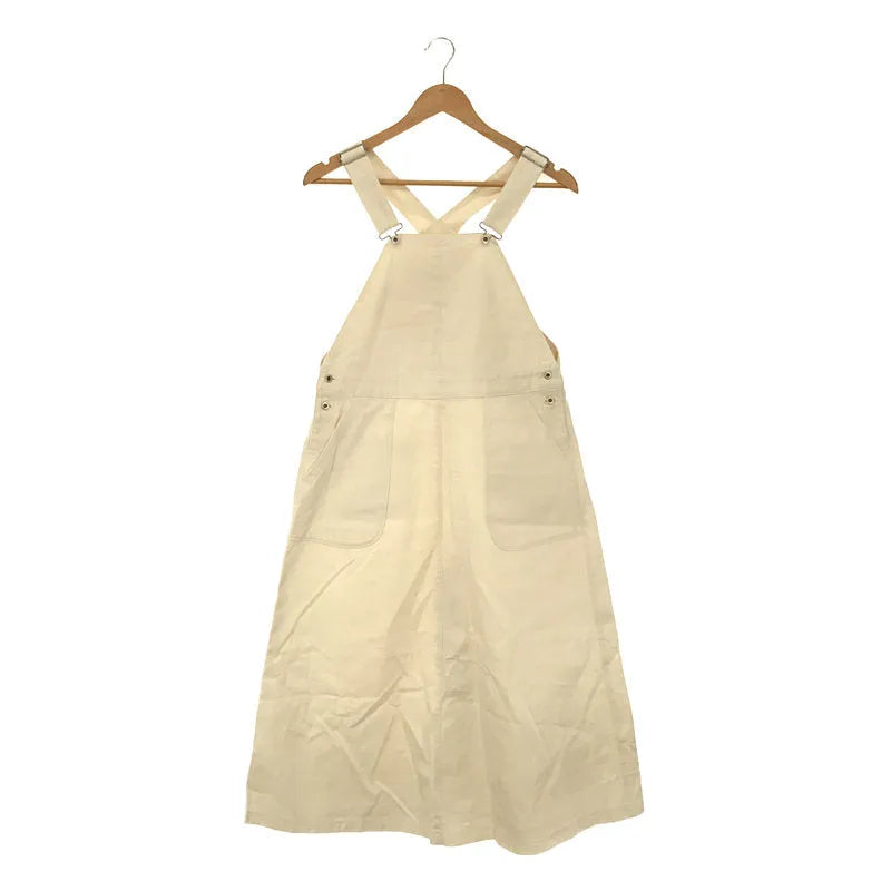 【美品】  harenoti. / ハレノチ | ジャンパースカート オーバーオール サロペット ワンピース | ホワイト | レディース