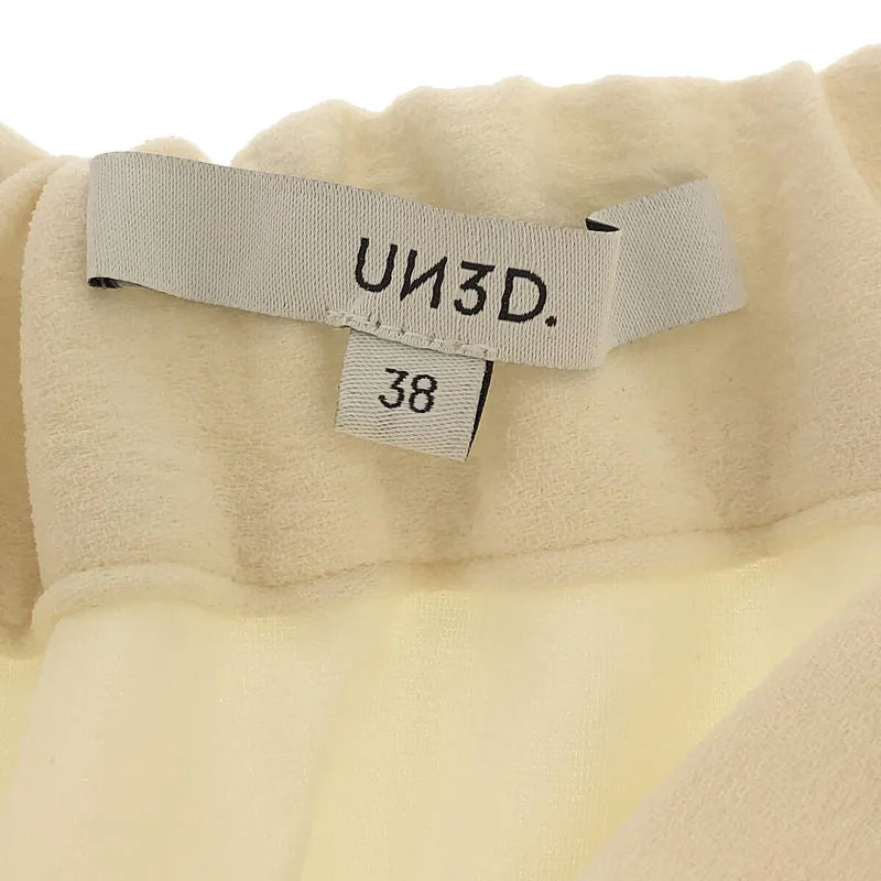 UN3D / アンスリード | ロング フレア ティアード スカート | 38 | ホワイト | レディース