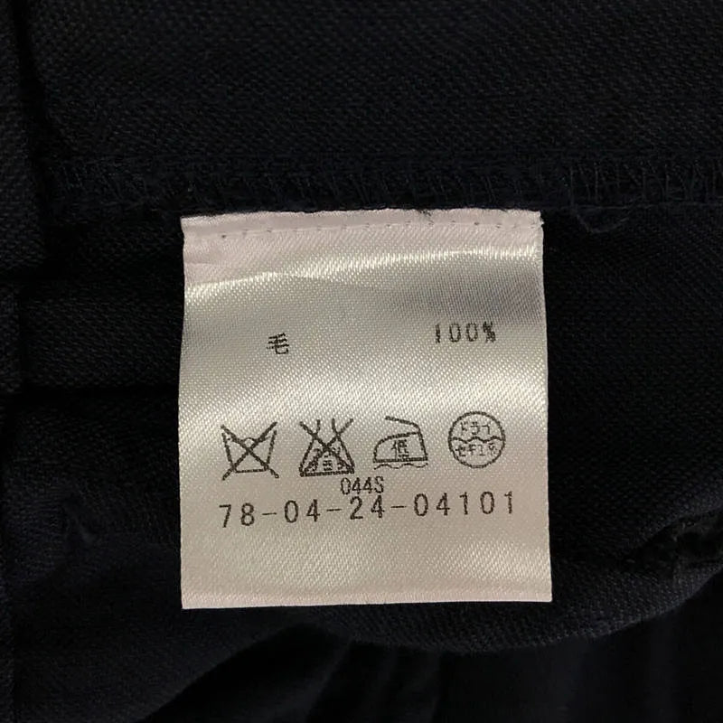 ISABEL MARANT / イザベルマラン | ウール タック スラックスパンツ | 36 | ネイビー | レディース