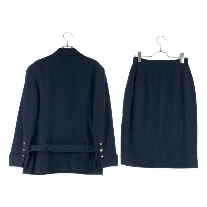 CHANEL / シャネル | セットアップ / ココマーク 金ボタン ダブルジャケット ロングスカート |