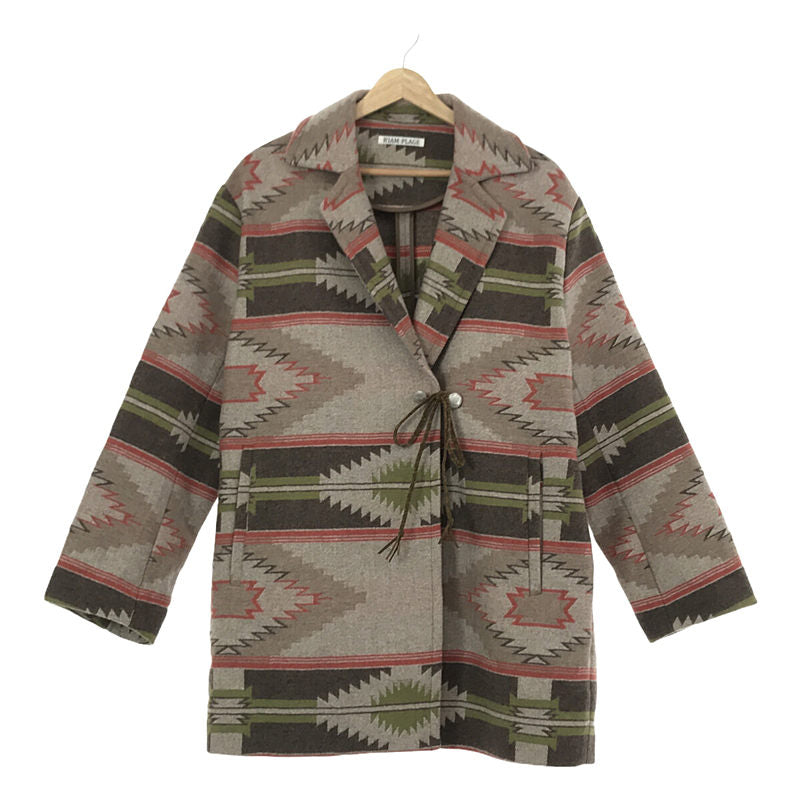 [New] Plage | 2020AW | R'IAM Navajo Jacquard Jacket | 36 | Beige | Women's