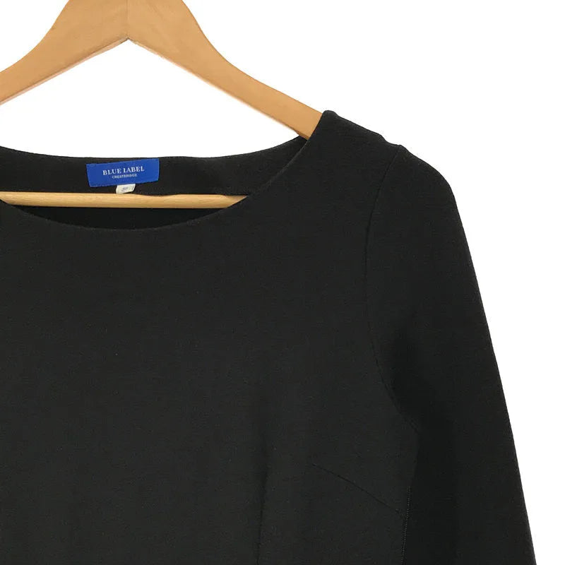 藍色標籤 CRESTBRIDGE |連身褲褶皺薄紗連身裙 |尺寸 38 |黑色 |女性的