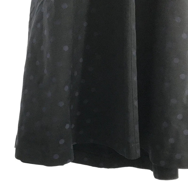【美品】  tricot COMME des GARCONS / トリココムデギャルソン | AD2019 2020SS | ドット フリル フレア ジャンパースカート | S | ブラック | レディース