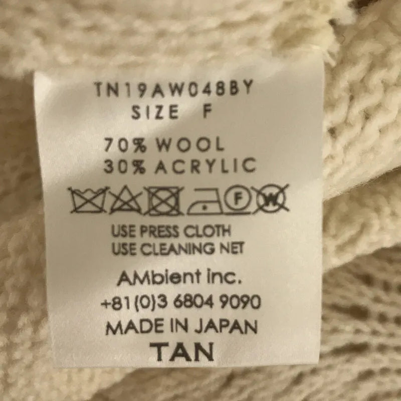 TAN / タン | 2019AW | デザイン ニットカーディガン | F | オフホワイト | レディース