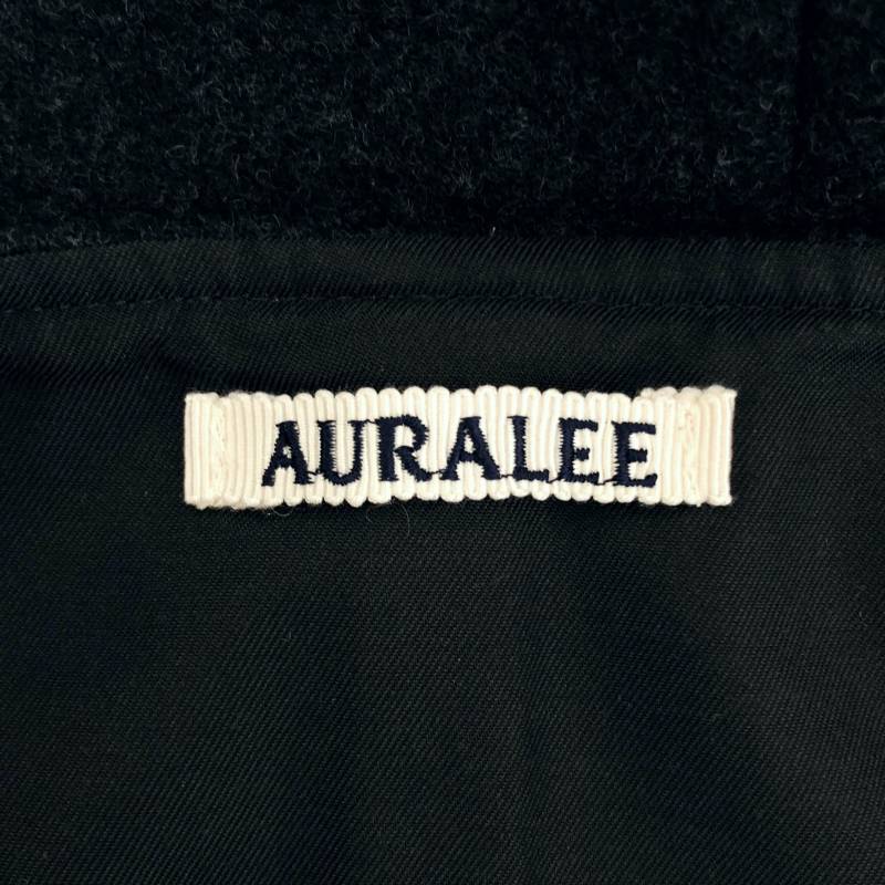 AURALEE / オーラリー | LIGHT MELTON LONG ONE-PIECE メルトン ウール ワンピース | 1 |