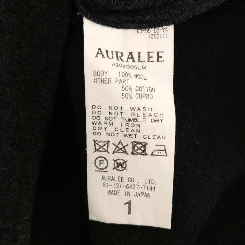 AURALEE / オーラリー | LIGHT MELTON LONG ONE-PIECE メルトン ウール ワンピース | 1 |