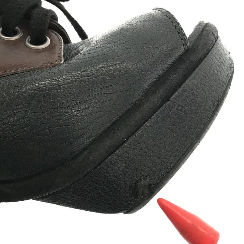 MARNI / 마르니 | 가죽 전환 레이스 업 펌프 | 블랙/브라운 | 여성