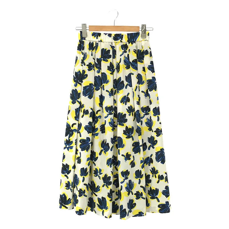 【美品】  IENA / イエナ | 2021SS | ワッシャータンブラーランダムタックスカート | 36 | ネイビーB | レディース