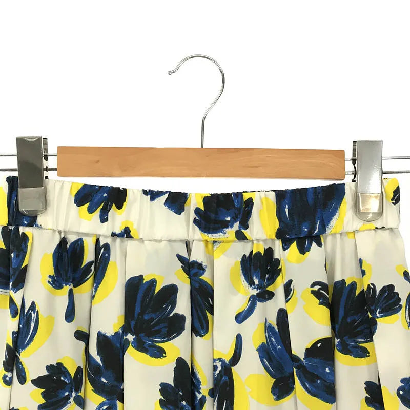 【美品】  IENA / イエナ | 2021SS | ワッシャータンブラーランダムタックスカート | 36 | ネイビーB | レディース