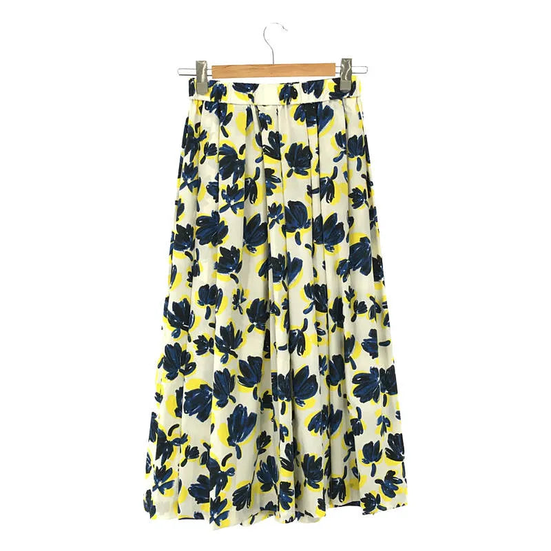 【美品】  IENA / イエナ | 2021SS | ワッシャータンブラーランダムタックスカート | 36 | ネイビーB | レディース