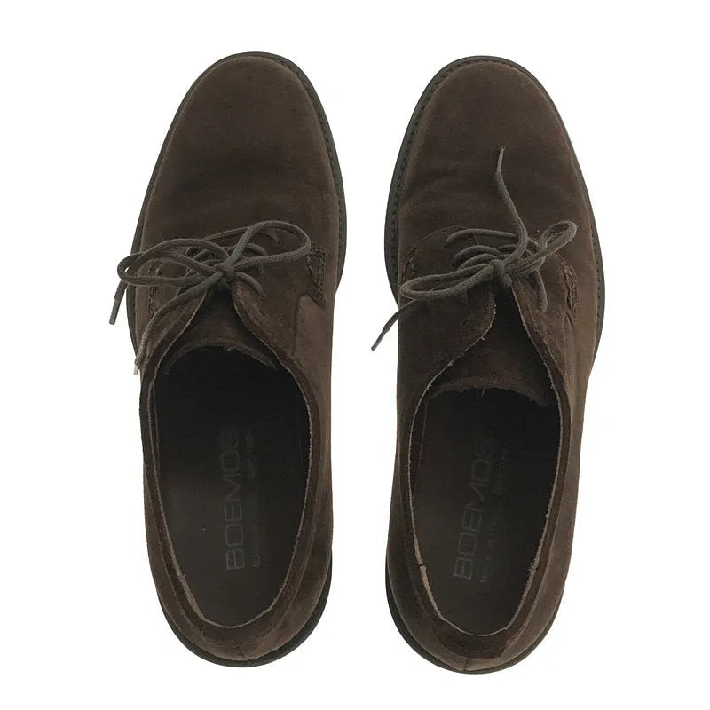 【新品】  BOEMOS / ボエモス | レースUP スエードシューズ 箱付き | 38 | ダークブラウン | レディース