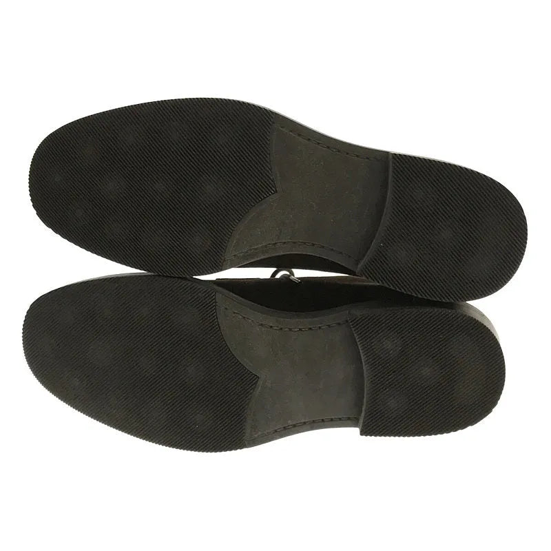 [新] BOEMOS |帶盒子的繫帶絨面革鞋 |尺寸 38 |深棕色 |女性的