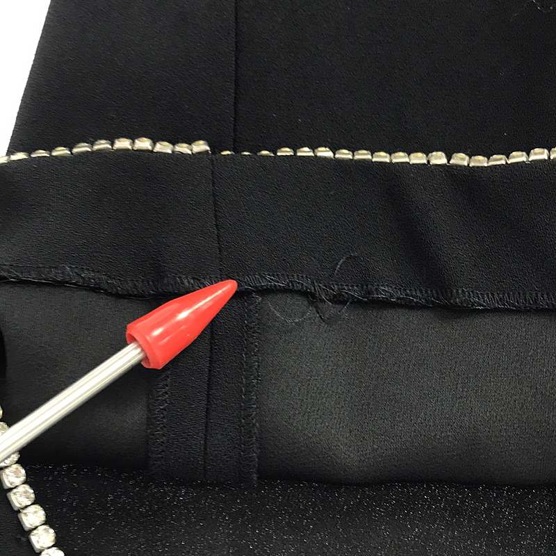 MARC JACOBS / マークジェイコブス | THE LITTLE BLACK DRESS ビジュー装飾 ワンピース | 0 | ブラック | レディース