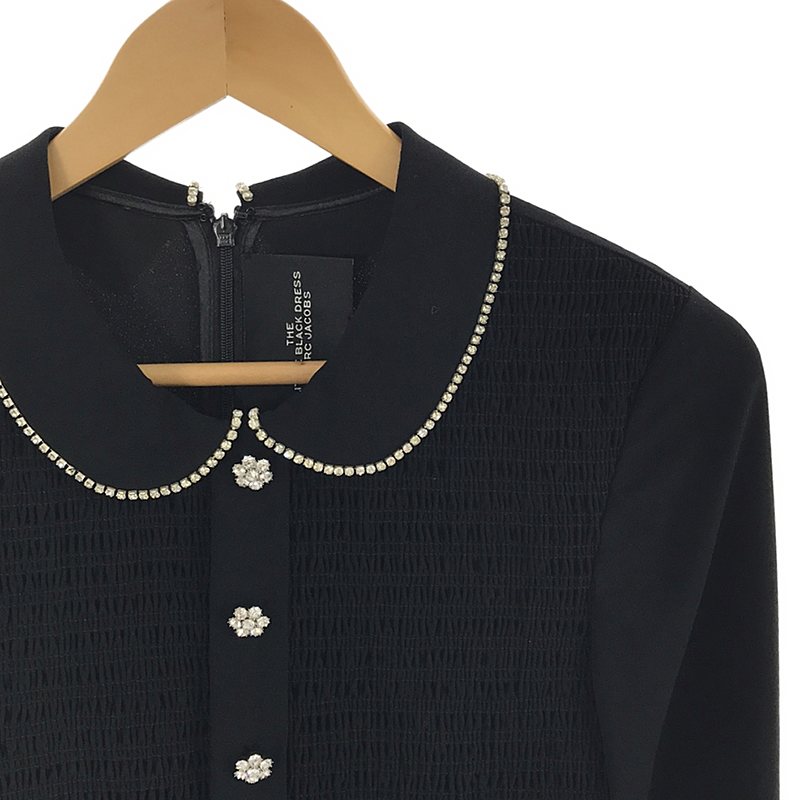 MARC JACOBS / 마크 제이콥스 | THE LITTLE BLACK DRESS 비쥬 장식 원피스 | 0 | 블랙 | 여성
