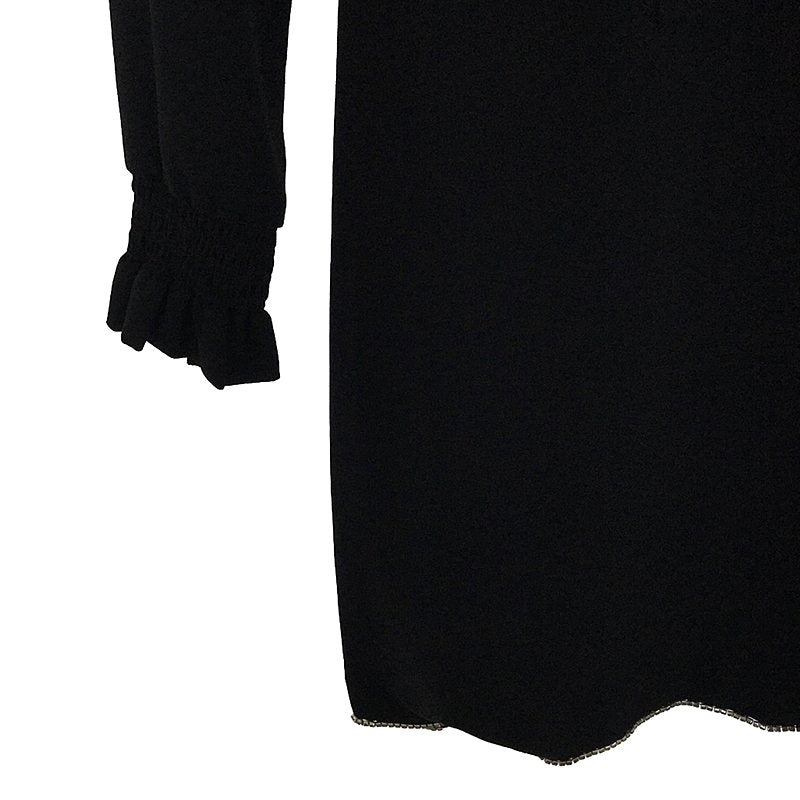 MARC JACOBS / 마크 제이콥스 | THE LITTLE BLACK DRESS 비쥬 장식 원피스 | 0 | 블랙 | 여성