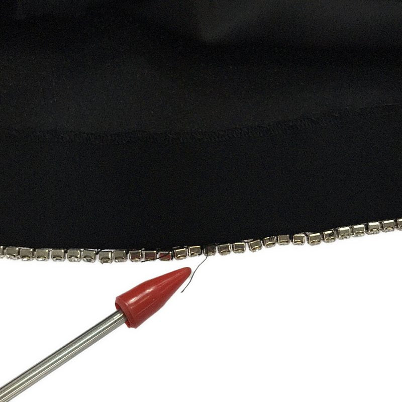 MARC JACOBS / マークジェイコブス | THE LITTLE BLACK DRESS ビジュー装飾 ワンピース | 0 | ブラック | レディース