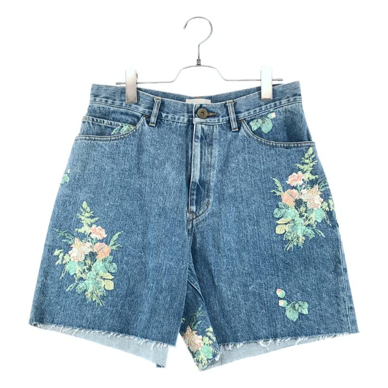 BED J.W. FORD / ベッドフォード | 2025SS | Denim Shorts / フラワー デニム ショートパンツ ショーツ | 0 |