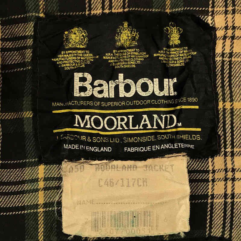 Barbour / バブアー | 1993年製 90s～ Vintage ヴィンテージ 3ワラント MOORLAND ムーアランド オイルド ジャケット | C46 | ブラウン | メンズ