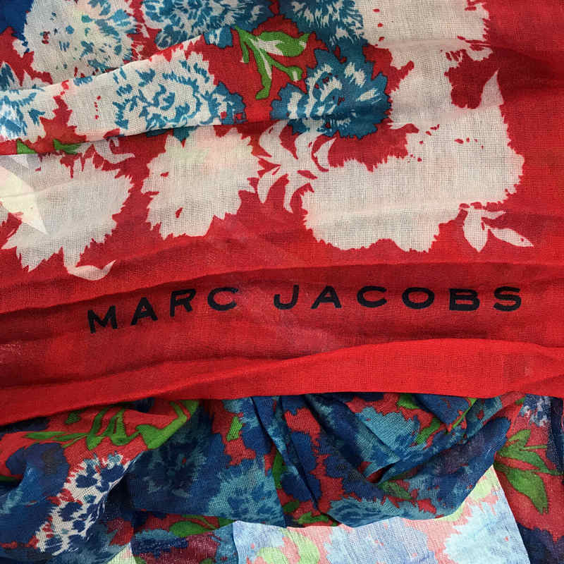 MARC JACOBS / マークジェイコブス | コットン シルク ハイビスカス柄 ストール |