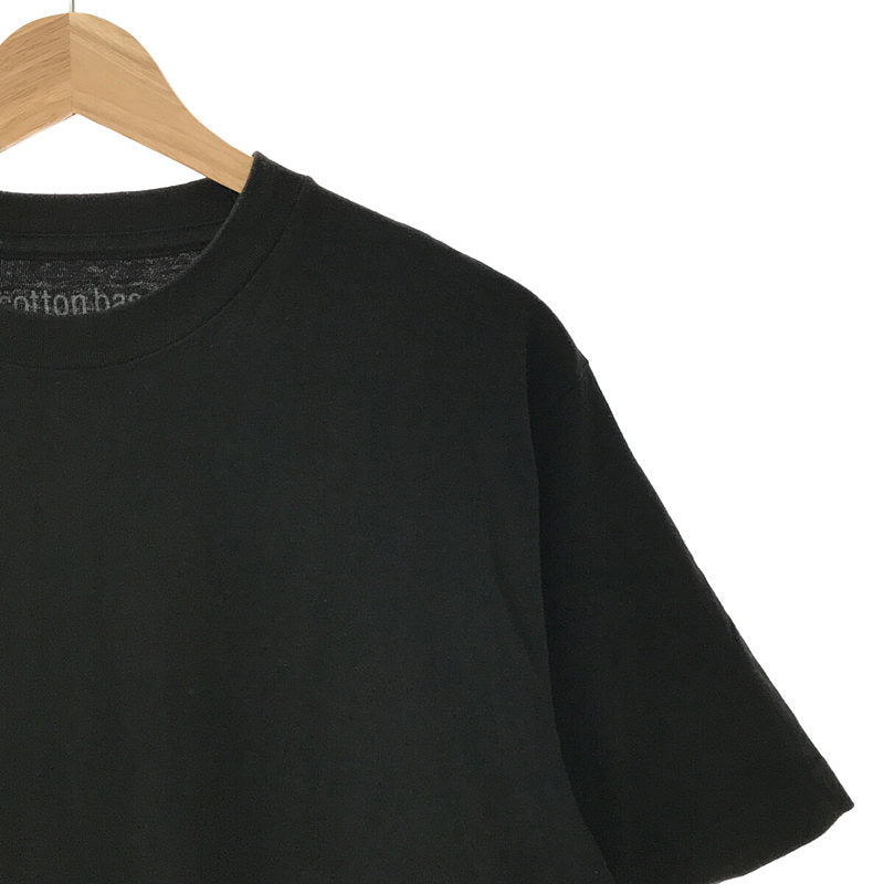GOODENOUGH / グッドイナフ | フラワー 両面プリント Tシャツ | M | ブラック | メンズ