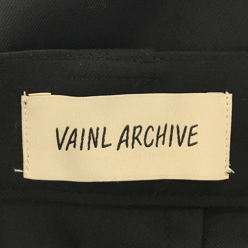 Vainl Archive / ヴァイナルアーカイブ | 2020AW | LIVE-PT-F SUPER 100s ウール 2タック センタープレス テーパード スラックス | M |