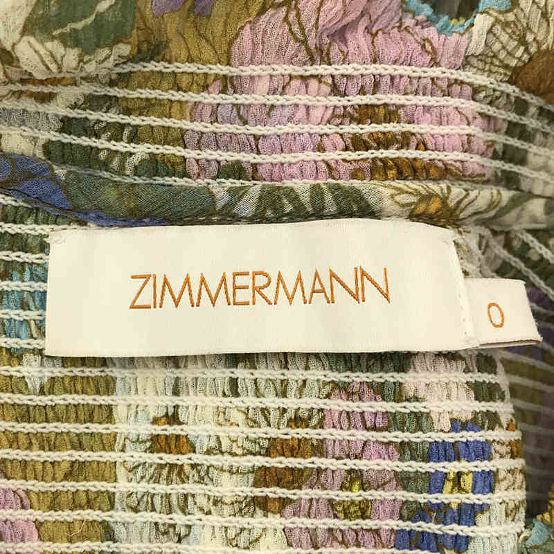 zimmermann / ジマーマン | フラワープリント シルク ティアード ワンピース | 0 |