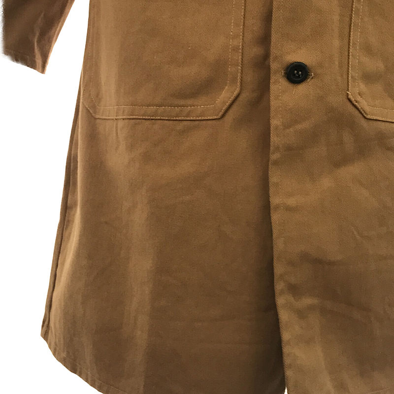 VINTAGE / ヴィンテージ古着 | 推定1970s DEAD STOCK デッドストック Harpoor コットン ツイル バックスリット チェスター ショップコート | M |