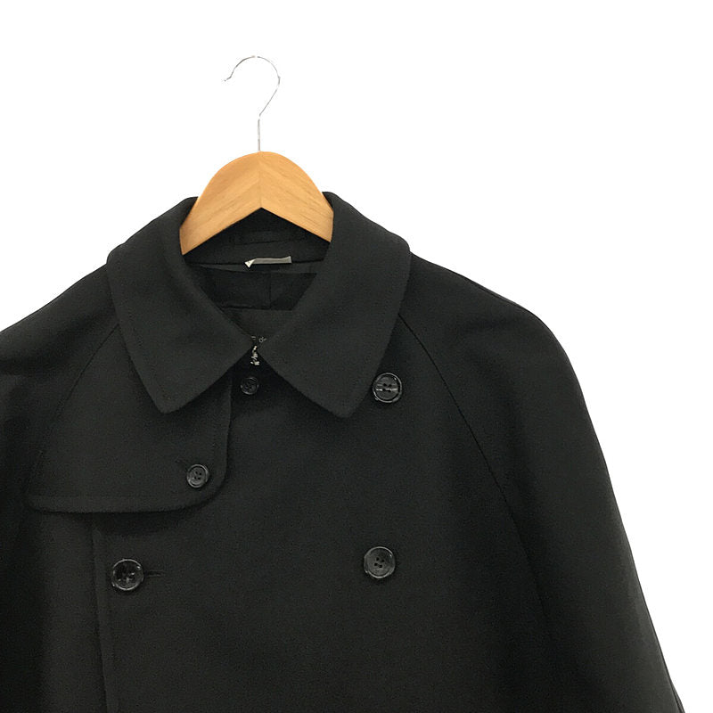 【美品】  COMME des GARCONS HOMME PLUS / コムデギャルソンオムプリュス | AD2020 2020AW | ドッキング マントコート | S | ブラック/レッド | メンズ