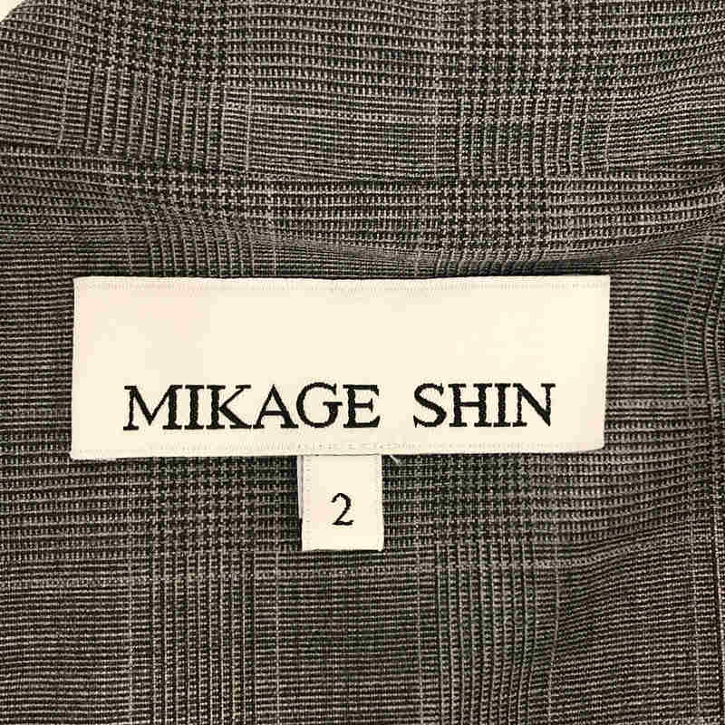 MIKAGE SHIN / ミカゲシン | 2022SS 総柄 グレンチェック 切替 バイ