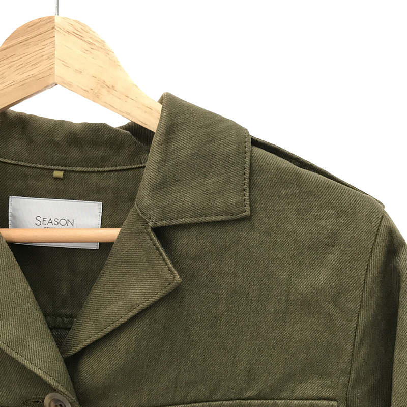 SEASON STYLE LAB / 시즌 스타일 랩 | 린넨 재킷 | 38 | 카키 | 여성