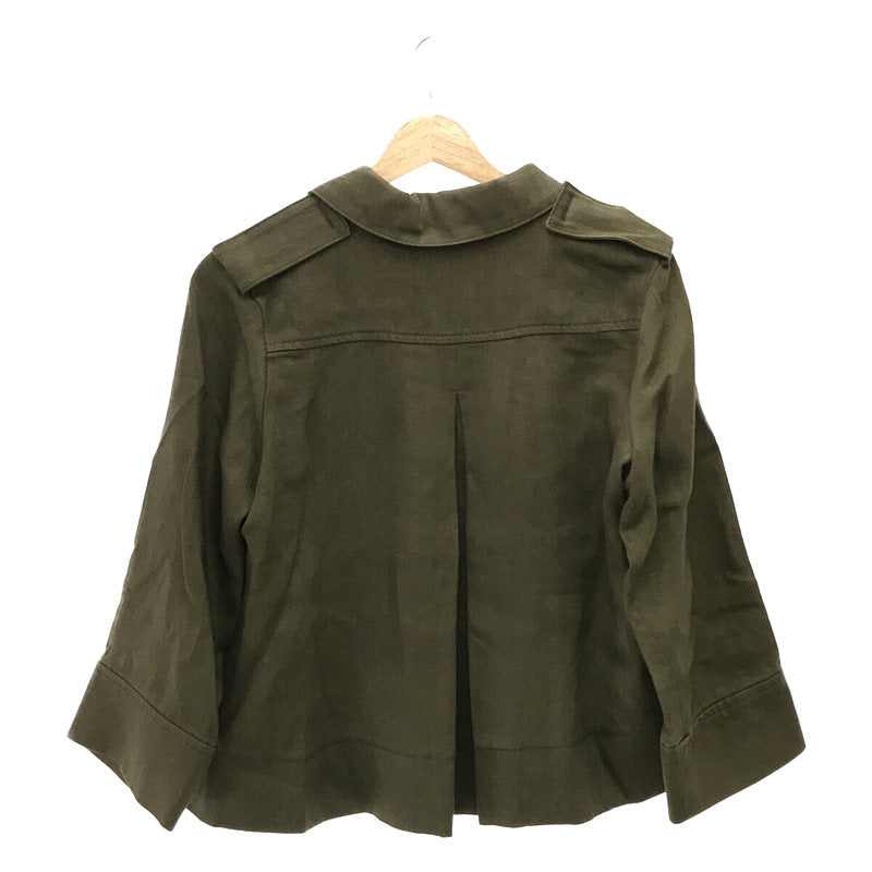 SEASON STYLE LAB / 시즌 스타일 랩 | 린넨 재킷 | 38 | 카키 | 여성